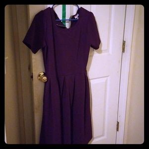 LuLa Roe XL Purple Amelia Dress